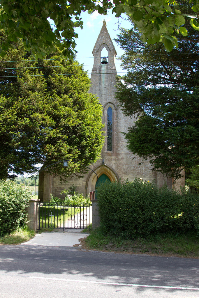 View of the west end of the church